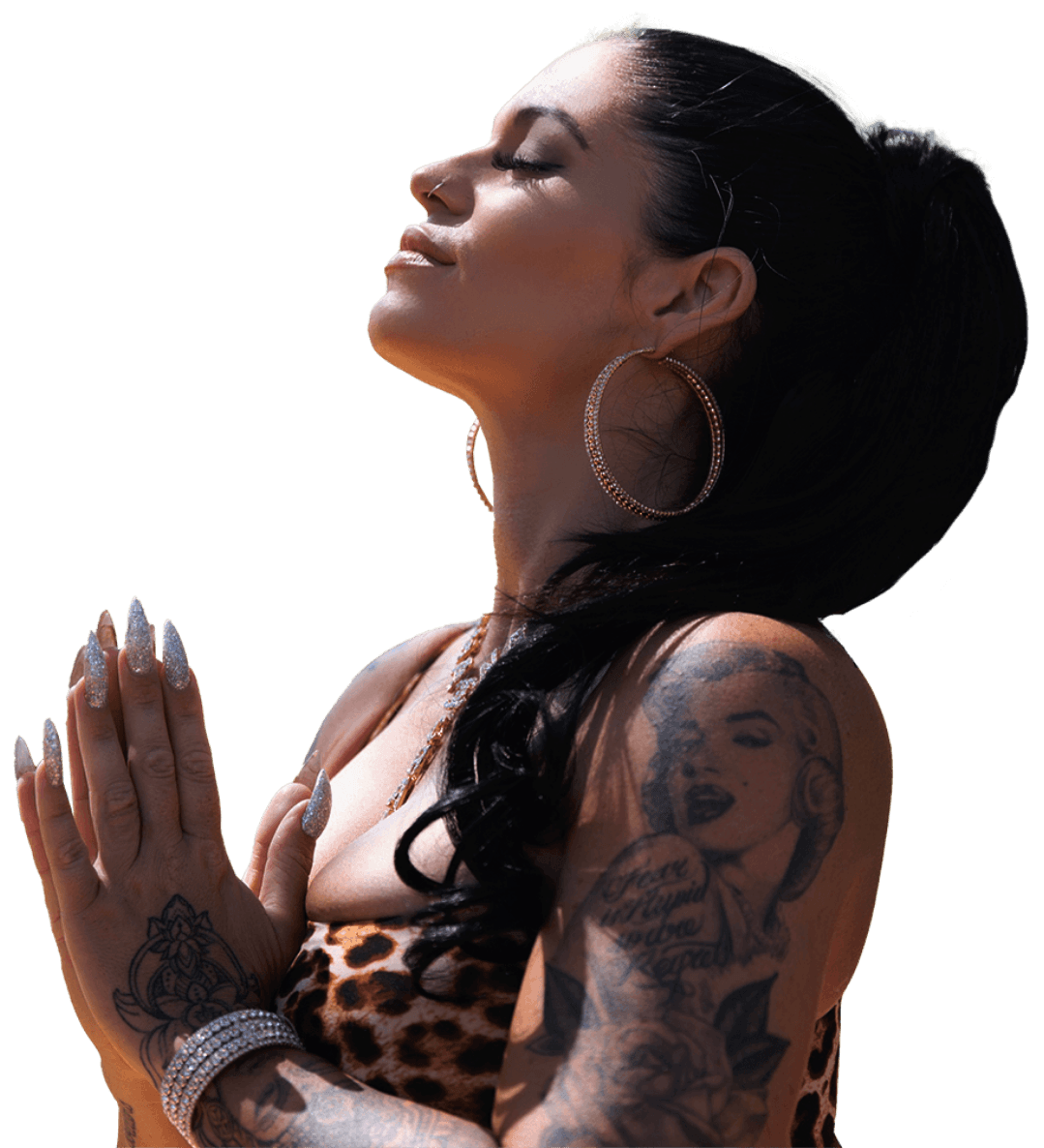 Gayle Fuller prayer pose